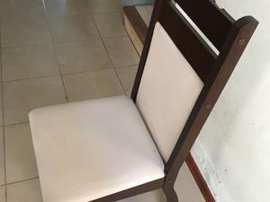 Vendo 6 sillas de madera enchapada