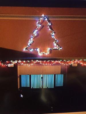 arbol de navidad para adorno de pared con luces
