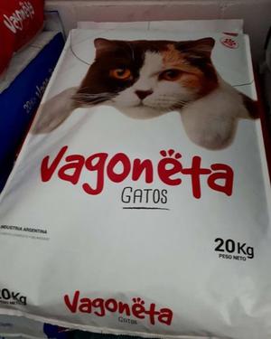Alimento balanceado VAGONETA para gatos adultos.