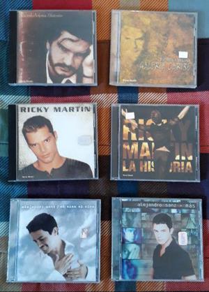 Cd´s Originales Ricky Martin Alejandro Sanz Ricardo Arjona