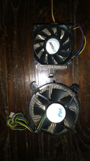 Coolers con disipador Intel Amd