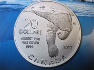 Moneda de plata canadiense