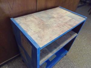 mesa rodante multifuncion de madera