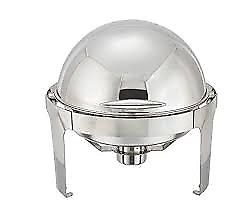 CHAFING DISH RECHAUD REDONDO 6 CUARTOS ACERO INOXIDABLE