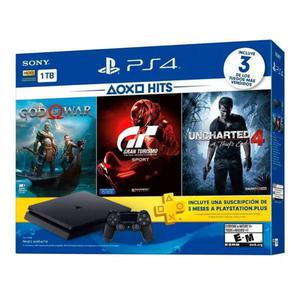 CONSOLA PLAY 4, SONY 1TB. 3 Juegos.