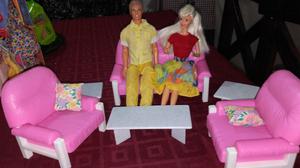 Juego de living Barbie original completo