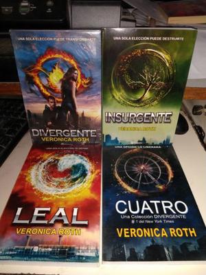 Saga Divergente x 4 - Verónica Roth NUEVOS