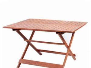 Vendo mesa de madera plegable