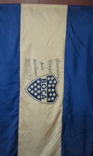 "Bandera de Boca Juniors 1.65 x 1.45cm, muy buen estado y