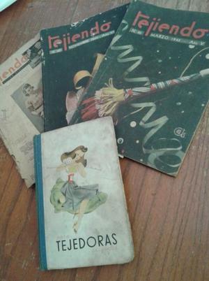 VENDO REVISTAS “TEJIENDO” DE LA DECADA DEL 40 Y UN LIBRO