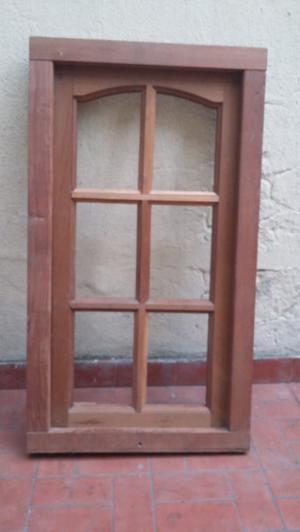 Ventana Raja de Madera Cedro