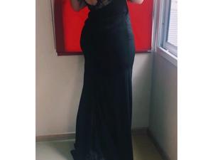 Vestido alta costura negro