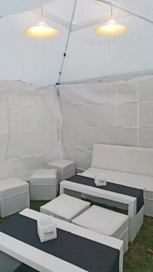 Alquiler de livings gazebos, carpas para eventos zona sur