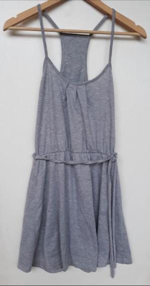 Vestido gris de algodón talle M