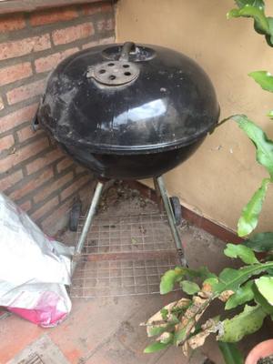 Asador redondo con ruedas