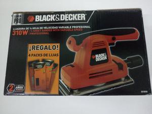 Lijadora Black and Decker nueva