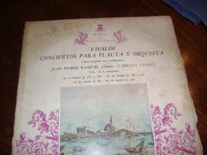 Vivaldi Conciertos Para Flauta Y Orquesta Tres Long Plays