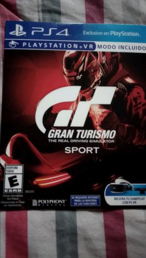 Vendo gran turismo sport PS4 NUEVO!!!