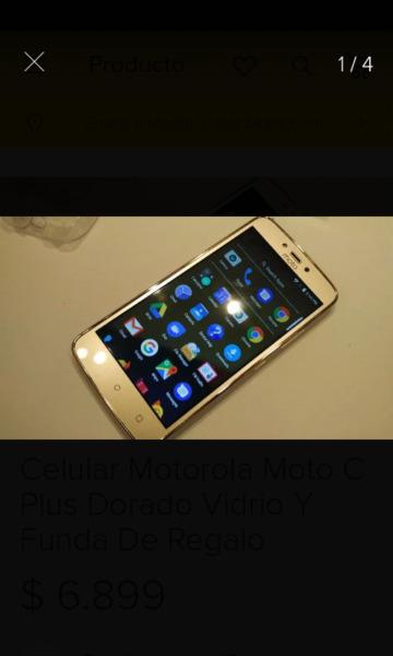 Motorola moto c plus.dorado.libre.16gb