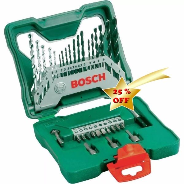 SET BOSCH X-LINE  MECHAS PUNTAS AVELLADOR 33 PZS.