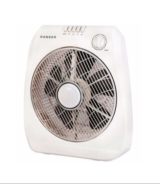 Ventilador Ranser Tu-ra12b Turbo 60w 5 Aspas 3 Velocidades