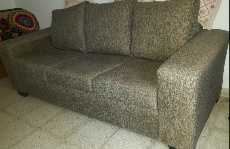 SOFA 3 CUERPOS CHENILLE PREMIUM Y PLACA SOFT ALTA DENSIDAD