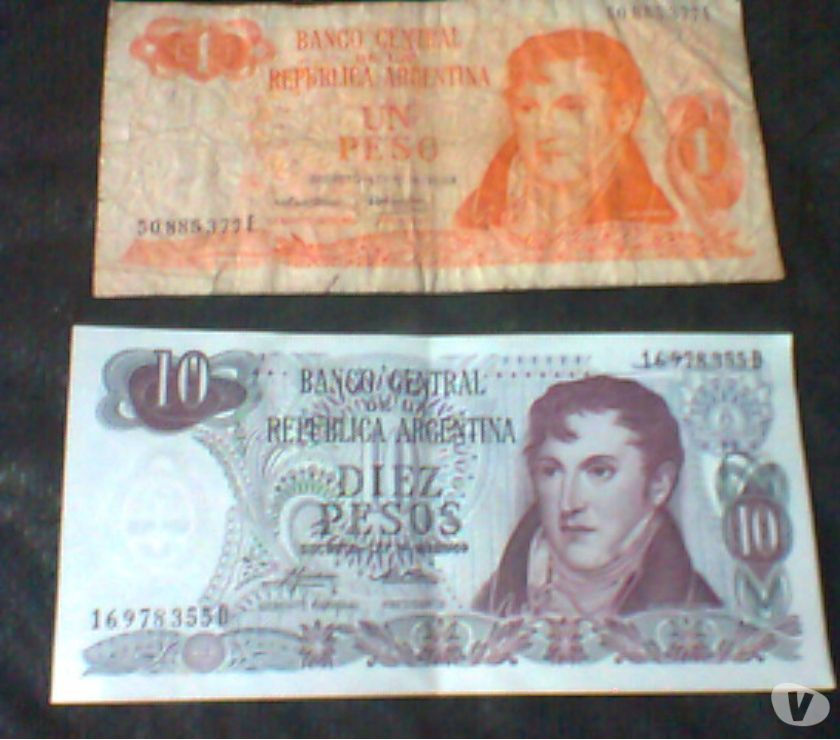 17 BILLETES ANTIGUOS ARGENTINOS