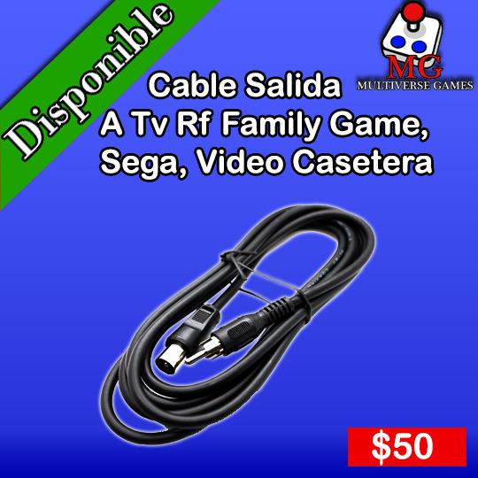 Cable salida a TV RF para Sega y Family Game