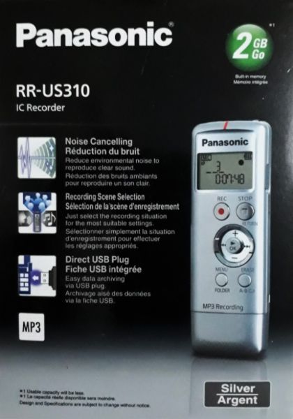 Grabador De Voz Digital Panasonic Rr Usgb