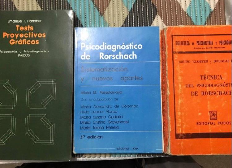 Libros Psicologia,f.hammer,rorschach,passalacqua..