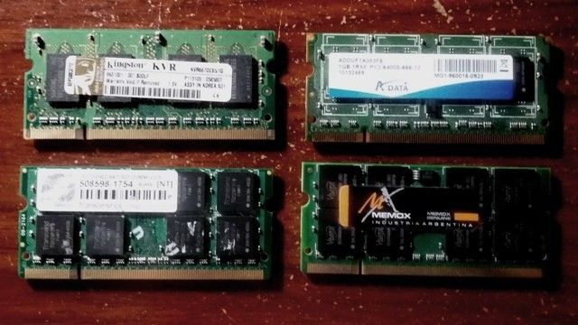 Memorias Notebook 1GB - DDR2
