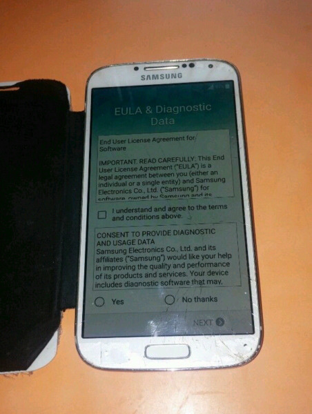 $..Samsung S4.. VIDRIO ASTILLA DO.. LIBRE..