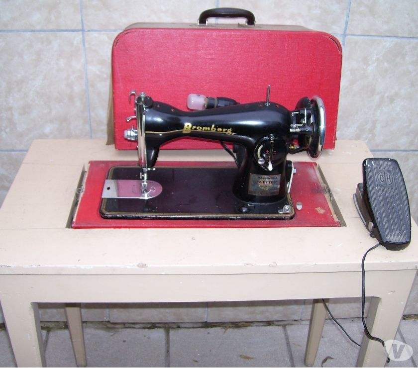maquina de coser con mueble bromberg, pesos 
