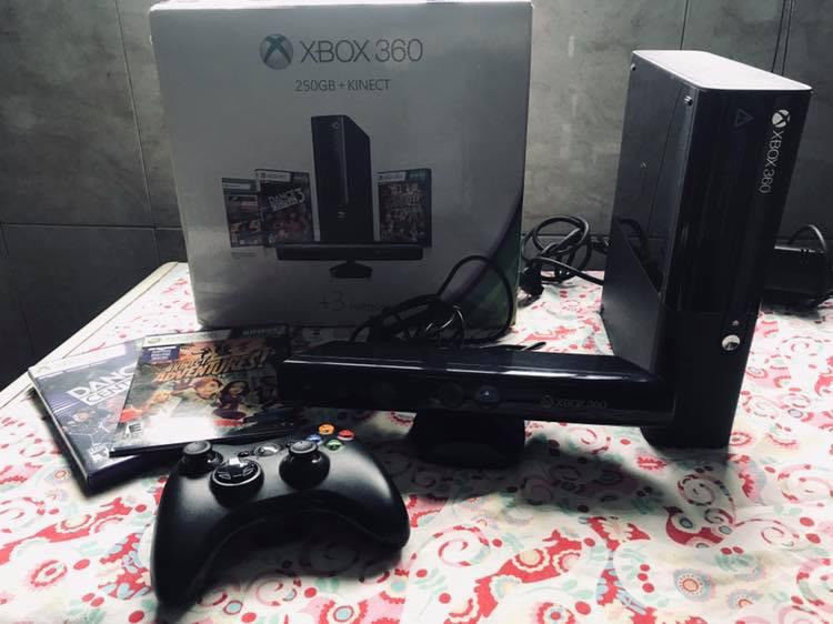 xbox 360 + kinect 250gb