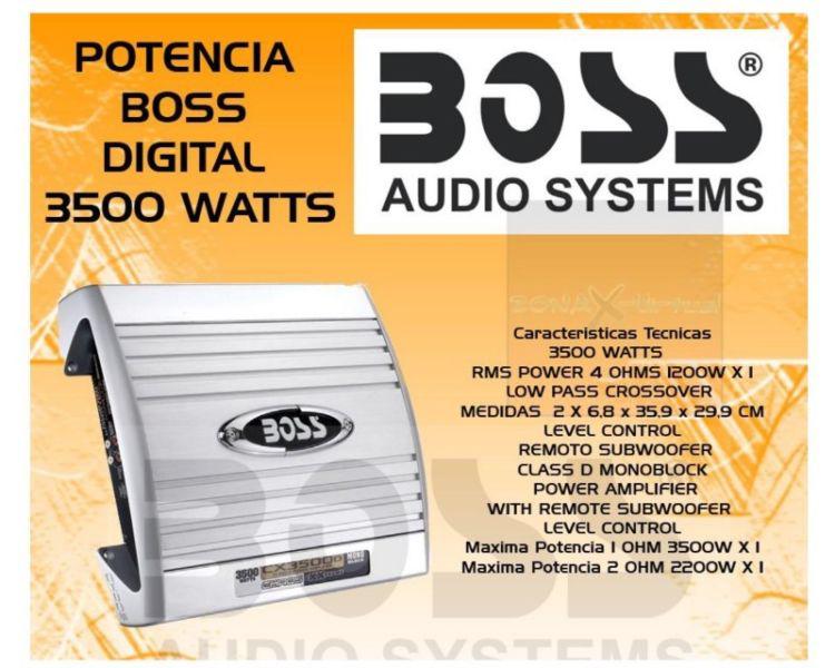 POTENCIA BOSS EXXTREME CX 3500D WATTS DIGITAL USADA