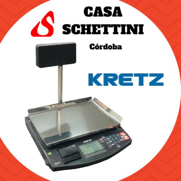 Balanza kretz Aura Eco Impresor ticket termico con código