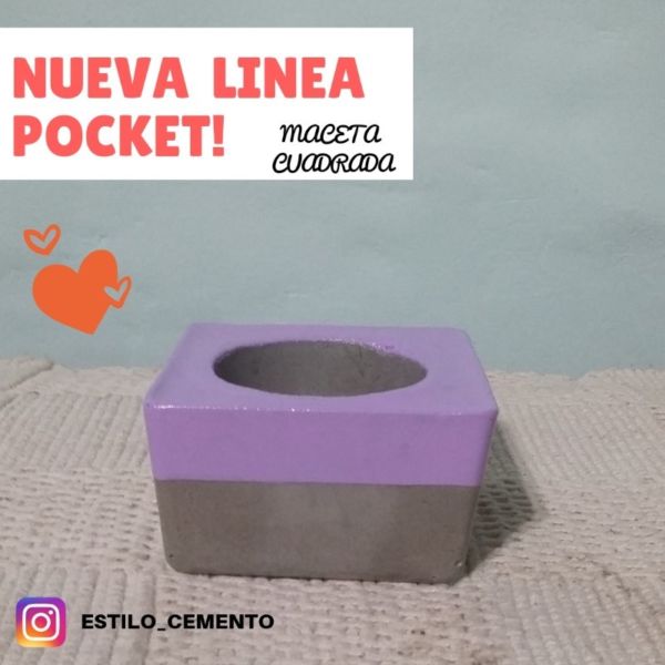 Maceta cemento Pocket