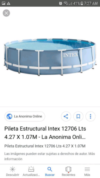 Pileta Intex como nueva