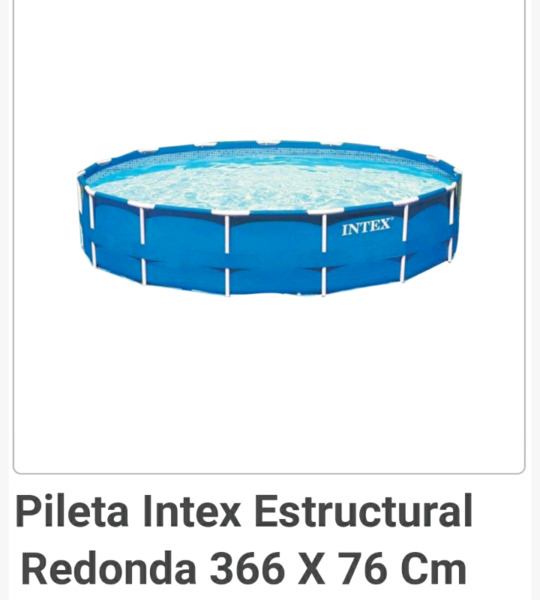 Pileta estructural marca Intex usada