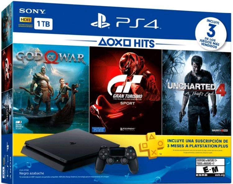 PlayStation4 Slim 1Tb 3 juegos