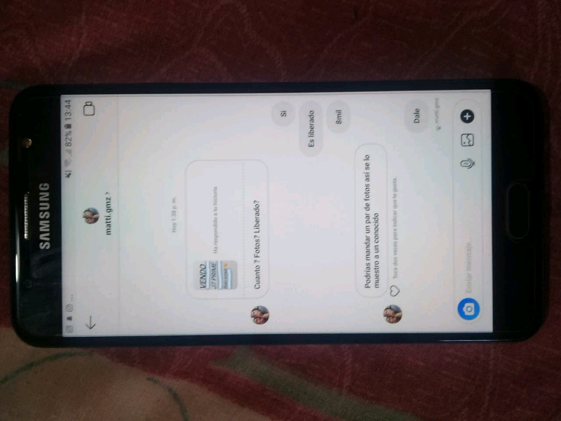 VENDO J7 PRIME LIBERADO 1MES DE USO