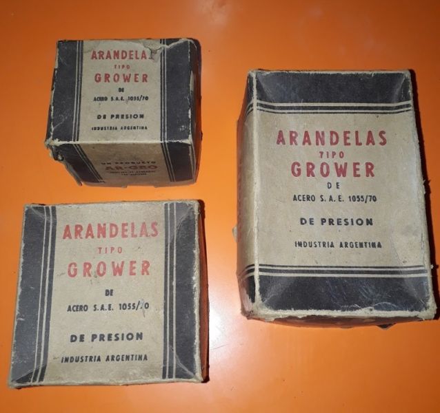 Arandelas Grower, 3 cajas (900 unidades por caja), 3