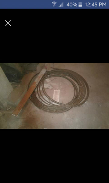 Cables de acero usado