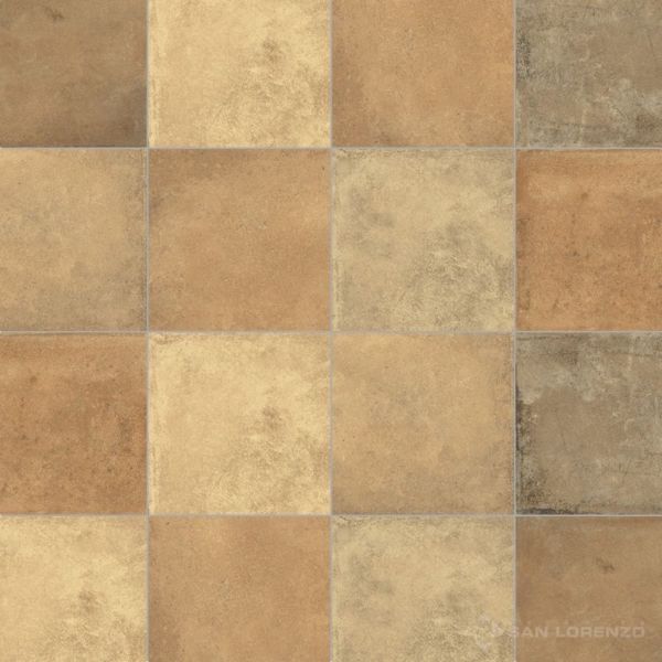 Ceramica San Lorenzo Terre Mix Ladrillo 33x33 1° Lote 3,92