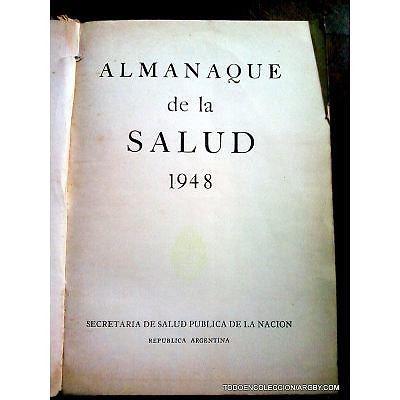 LIBRO 1948 ALMANAQUE DE LA SALUD PLAN QUINQUENAL DE LA SALUD