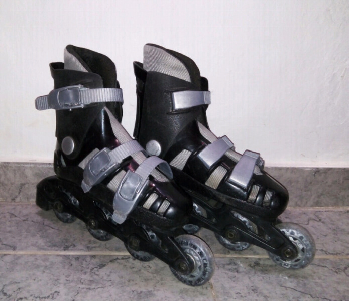 Rollers negros con gris