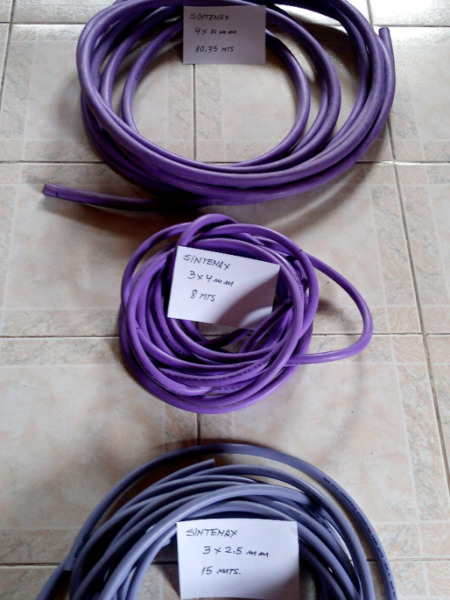 Vendo cable sintenax de 4x10mm,3x4mm y 3x2,5 mm