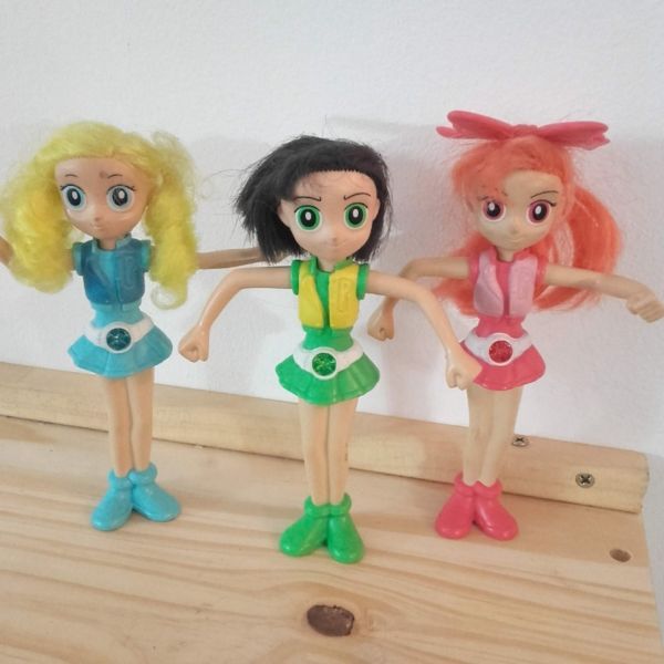 Lote 3 Muñecas Chicas Super Poderosas McDonald's.
