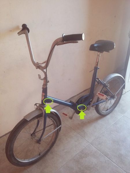 Bicicleta Plegable Rodado 20 Halcon Tipo Aurorita Antigua