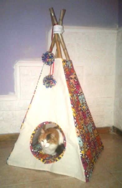 CARPITAS TIPI para GATITOS y PERRITOS, confección